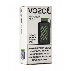 Электронная сигарета Vozol Gear 8000 Арбузный Лёд (Возол Гир 8000)